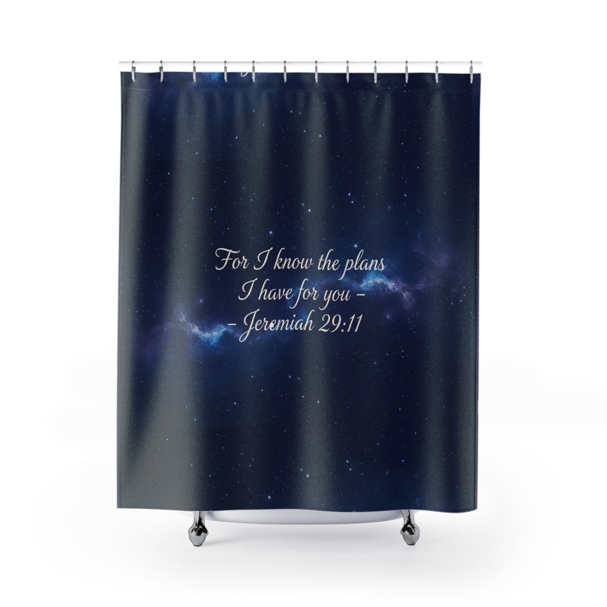 God’s Promise Shower Curtain — Faith-Based Bathroom Decor
