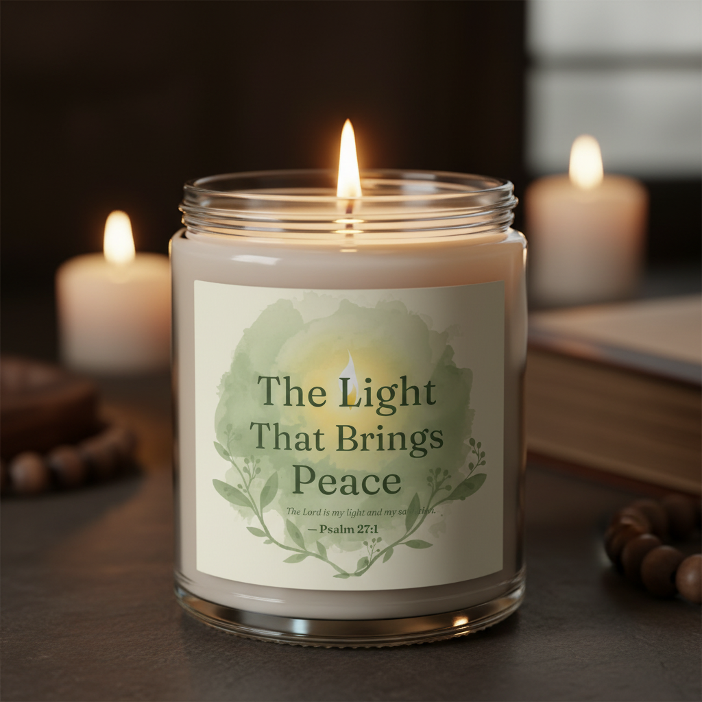 The Light That Brings Peace — Scripture Soy Candle | 9oz