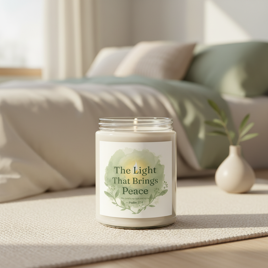 The Light That Brings Peace — Scripture Soy Candle | 9oz