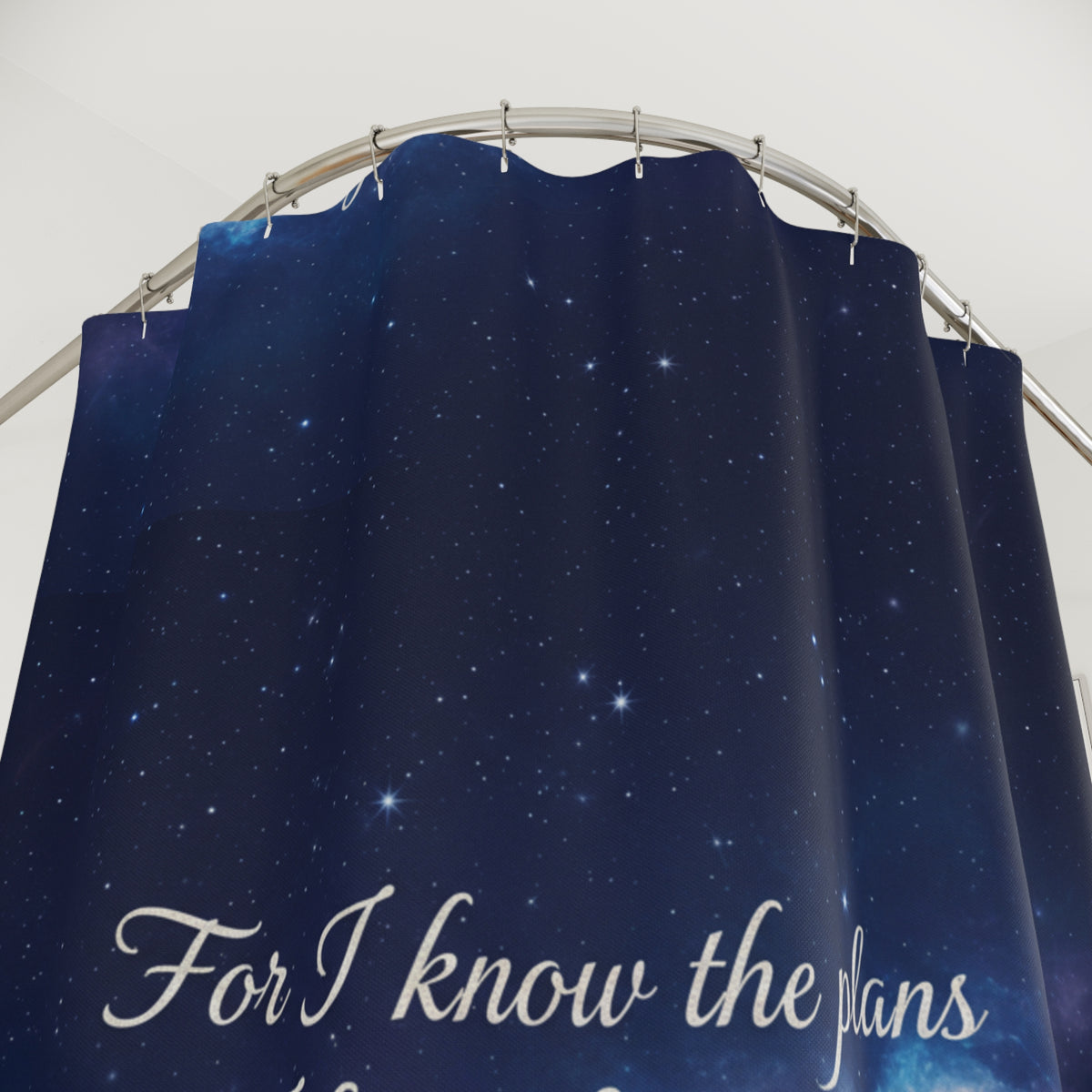 God’s Promise Shower Curtain — Faith-Based Bathroom Decor