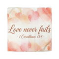 Love Never Fails Duvet Cover – Bible Quote Microfiber Bedding
