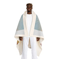 Cozy Scenic Hooded Sherpa Fleece Blanket – Wearable Blanket for Movie Nights, Camping & Winter Comfort