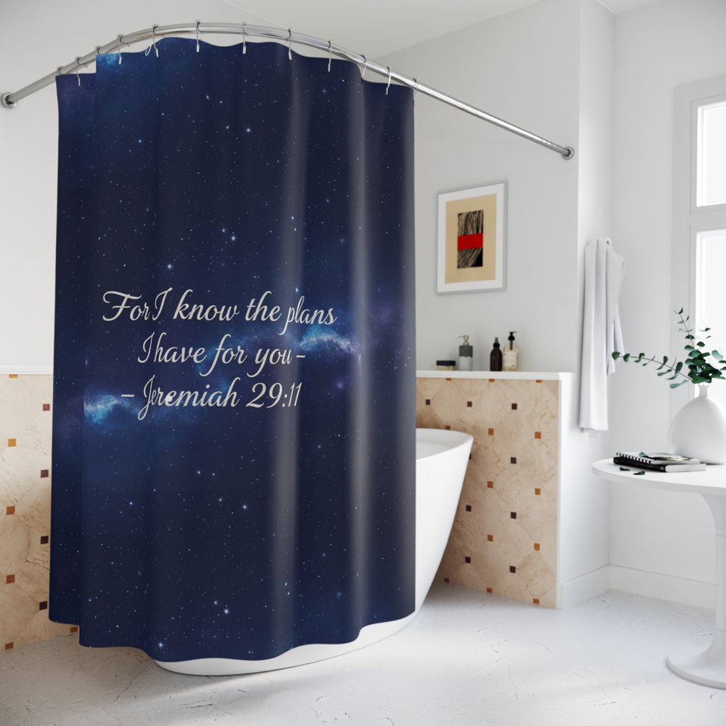 God’s Promise Shower Curtain — Faith-Based Bathroom Decor