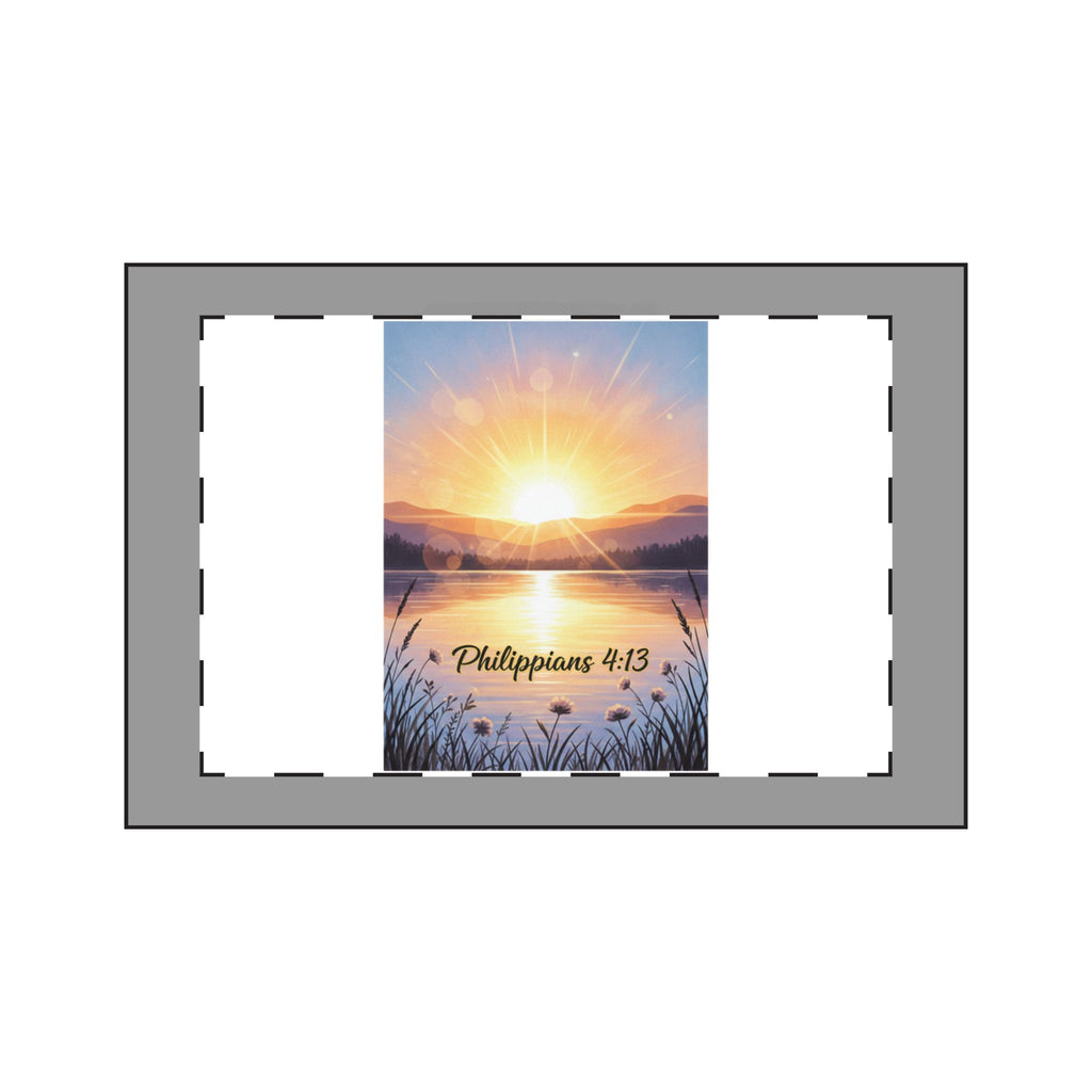 Philippians 4:13 Sunrise Canvas Wall Art